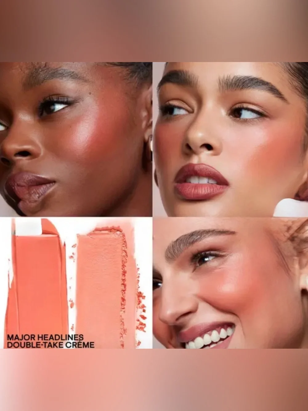 PATRICK TA BEAUTY Major Headlines Double-Take Crème & Powder Blush Duo NEW